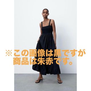 ザラ(ZARA)のZARA / ポプリン地ミディ丈ワンピース(ロングワンピース/マキシワンピース)