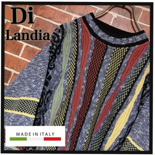 クージー(COOGI)の【イタリア製】★Di Landia☆クージー風★3Dニット☆セーター★個性派☆M(ニット/セーター)