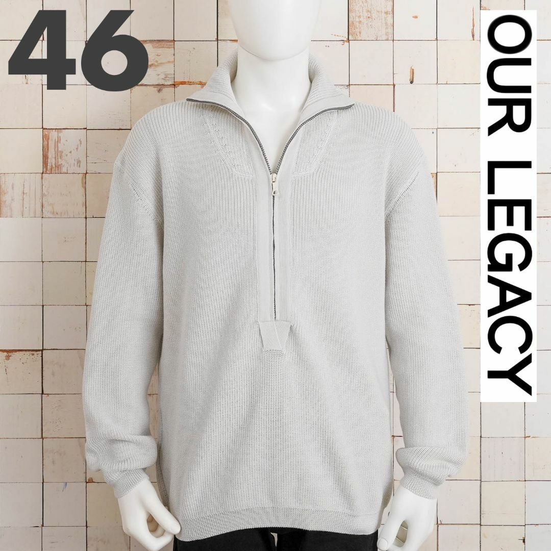 新品 OUR LEGACY KNITTED ANORAK ハイネックニット 46 トップス 新品 OUR LEGACY KNITTED ANORAK ハイネックニット 46 トップス