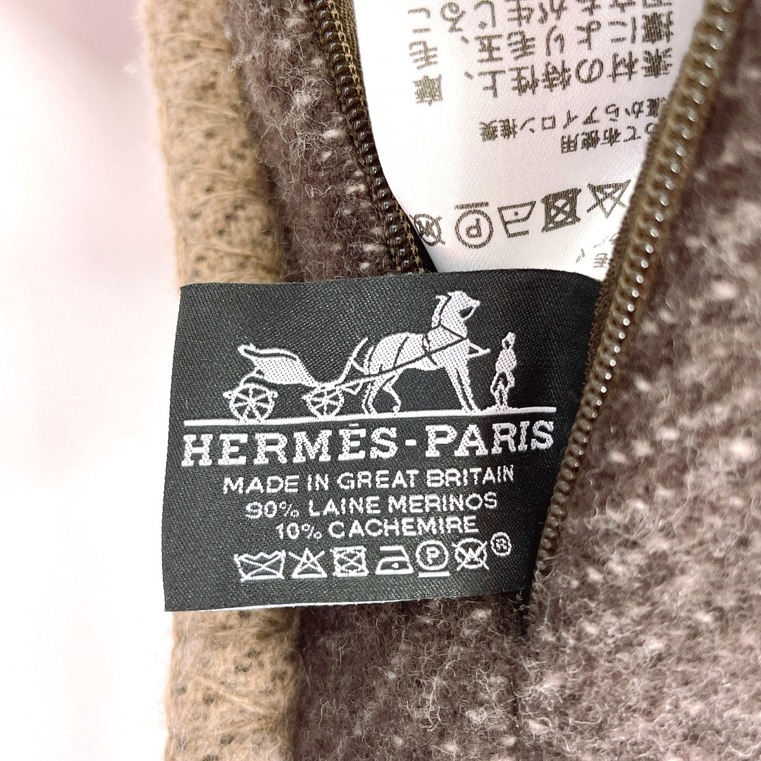 Hermes(エルメス)のエルメス その他雑貨 クッション ブランデンブルク  ブラウン インテリア/住まい/日用品のインテリア小物(クッション)の商品写真