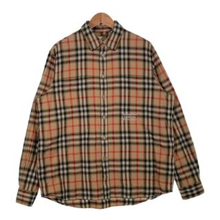 バーバリー(BURBERRY)のBURBERRY LONDON バーバリーロンドン 21AW ノバチェック 長袖シャツ ベージュ 8036773 Size L(シャツ)