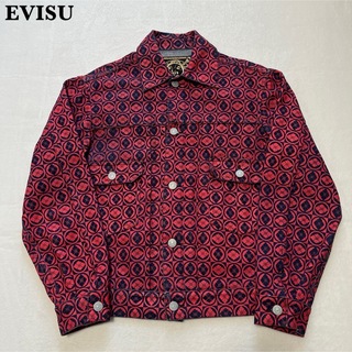 EVISU - 【希少】廃盤 EVISU エヴィス 家紋柄 デニムジャケット 34