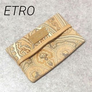 エトロ(ETRO)のEtro エトロ　ティッシュケース　ペイズリー柄　ベージュ(その他)