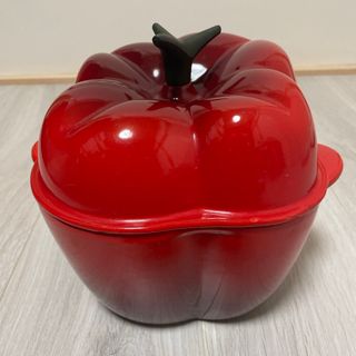 ルクルーゼ(LE CREUSET)のルクルーゼ  ココット パプリカ ピーマン 鍋(鍋/フライパン)