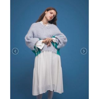 ファーファー(fur fur)の値下げ⭐️即日発送⭐️美品　カラーブロック モヘアプルオーバー(ニット/セーター)