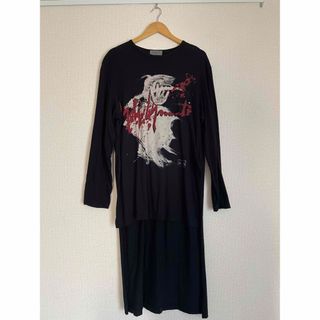 ヨウジヤマモト(Yohji Yamamoto)のヨウジヤマモト プールオム アシンメトリーカットソー(Tシャツ/カットソー(七分/長袖))