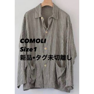 コモリ(COMOLI)の3/10まで出品 新品•未使用 COMOLI ストライプワークジャケット(カバーオール)