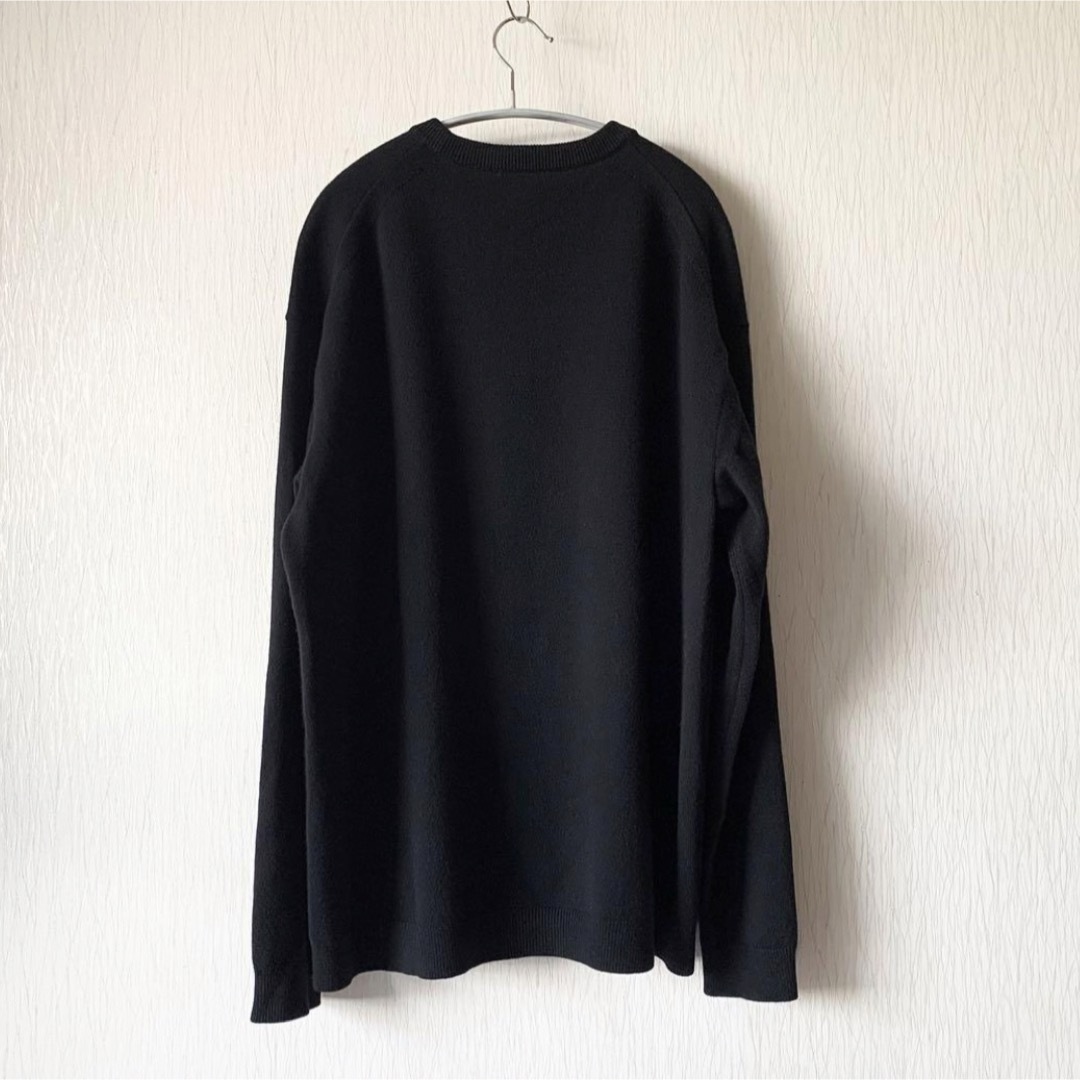 ATON(エイトン)のATON 22AW 6 タグ付き ウールニット 黒ニット メンズのトップス(ニット/セーター)の商品写真