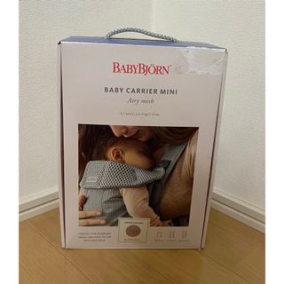 ベビービョルン(BABYBJORN)のBABY BJORN ベビーキャリアMINI メッシュ 抱っこ紐 ダスティピンク(抱っこひも/おんぶひも)