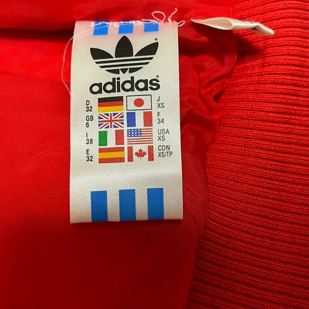 adidas - 美品☆adidas アディダス 赤 ダウンベスト XS(Sサイズ adidas - 美品☆adidas アディダス 赤 ダウンベスト XS(Sサイズ