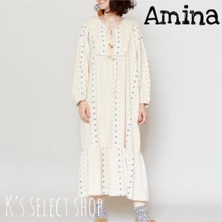 チャイハネ(チャイハネ)の完売品 タグ付き【チャイハネ Amina】バンダナ柄 ティアードワンピース (ロングワンピース/マキシワンピース)