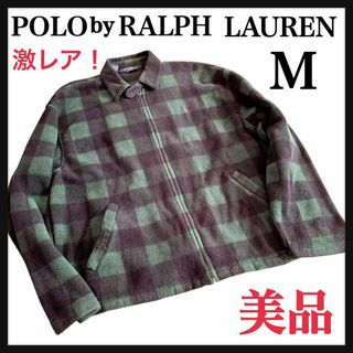 ポロラルフローレン(POLO RALPH LAUREN)の★レア★USA製 ラルフローレン フリース ブルゾン M(ナイロンジャケット)