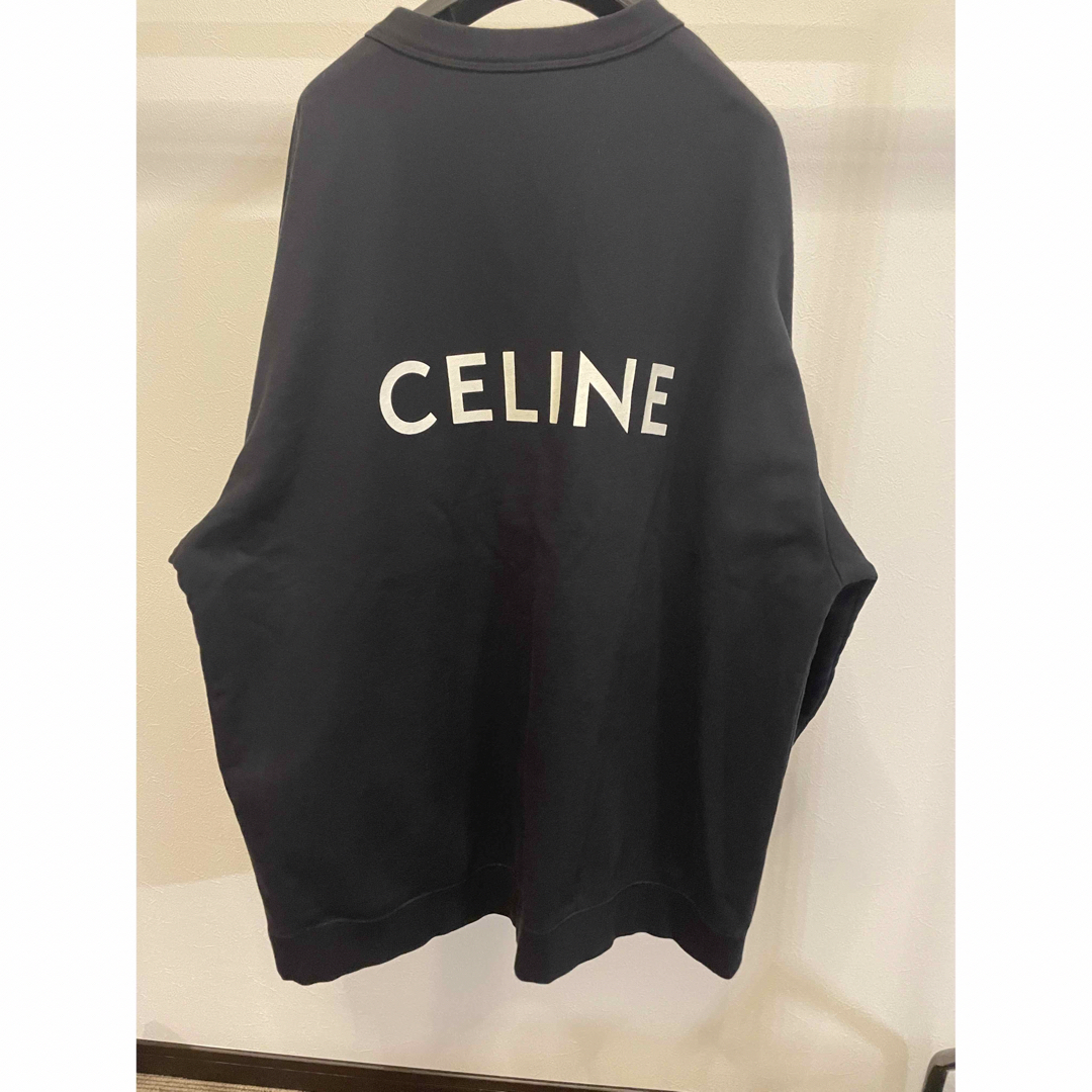 celine(セリーヌ)のCELINE セリーヌ スウェット バックロゴ オーバーサイズ カーディガン メンズのトップス(カーディガン)の商品写真