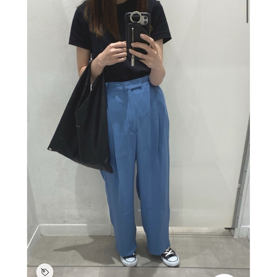 6 (ROKU)(ロク)の最終値下げ〈6（roku）〉GEORGETTE HIGH WAIST PANTS レディースのパンツ(カジュアルパンツ)の商品写真