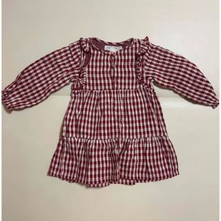 ザラキッズ(ZARA KIDS)のZARA♡ギンガムチェックワンピース(92センチ)(ワンピース)