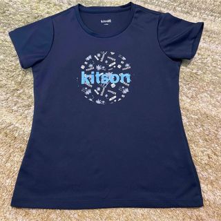 キットソン(KITSON)のkitson テニスシャツ　Mサイズ　紺色(ウェア)