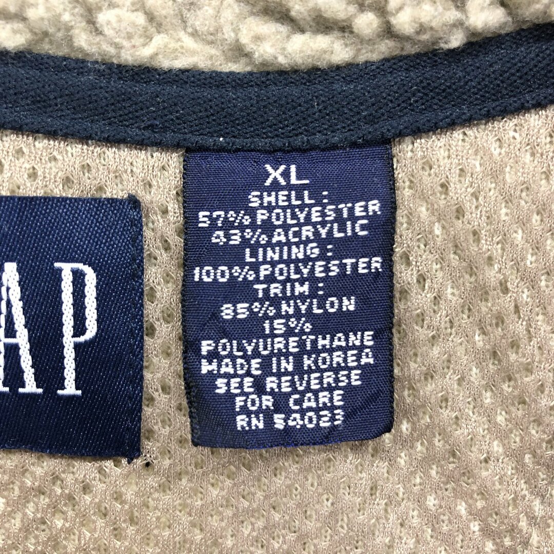 GAP(ギャップ)の古着 ギャップ GAP フリースベスト メンズXL /eaa414627 メンズのトップス(ベスト)の商品写真