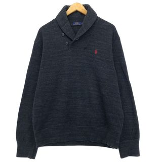 ラルフローレン(Ralph Lauren)の古着 ラルフローレン Ralph Lauren POLO RALPH LAUREN ショールカラー スウェットシャツ トレーナー メンズL /eaa415116(スウェット)