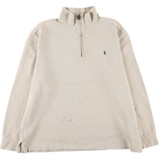 ラルフローレン(Ralph Lauren)の古着 ラルフローレン Ralph Lauren POLO by Ralph Lauren ハーフジップスウェットシャツ トレーナー メンズXL /eaa415111(スウェット)