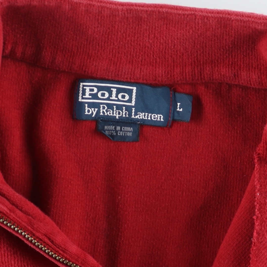 Ralph Lauren(ラルフローレン)の古着 ラルフローレン Ralph Lauren POLO by Ralph Lauren ハーフジップスウェットシャツ トレーナー メンズL /eaa415112 メンズのトップス(スウェット)の商品写真