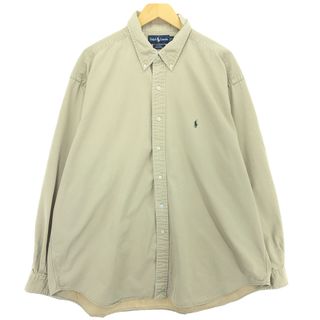 ラルフローレン(Ralph Lauren)の古着 ラルフローレン Ralph Lauren BLAKE 長袖 ボタンダウンシャツ メンズXL /eaa307661(シャツ)