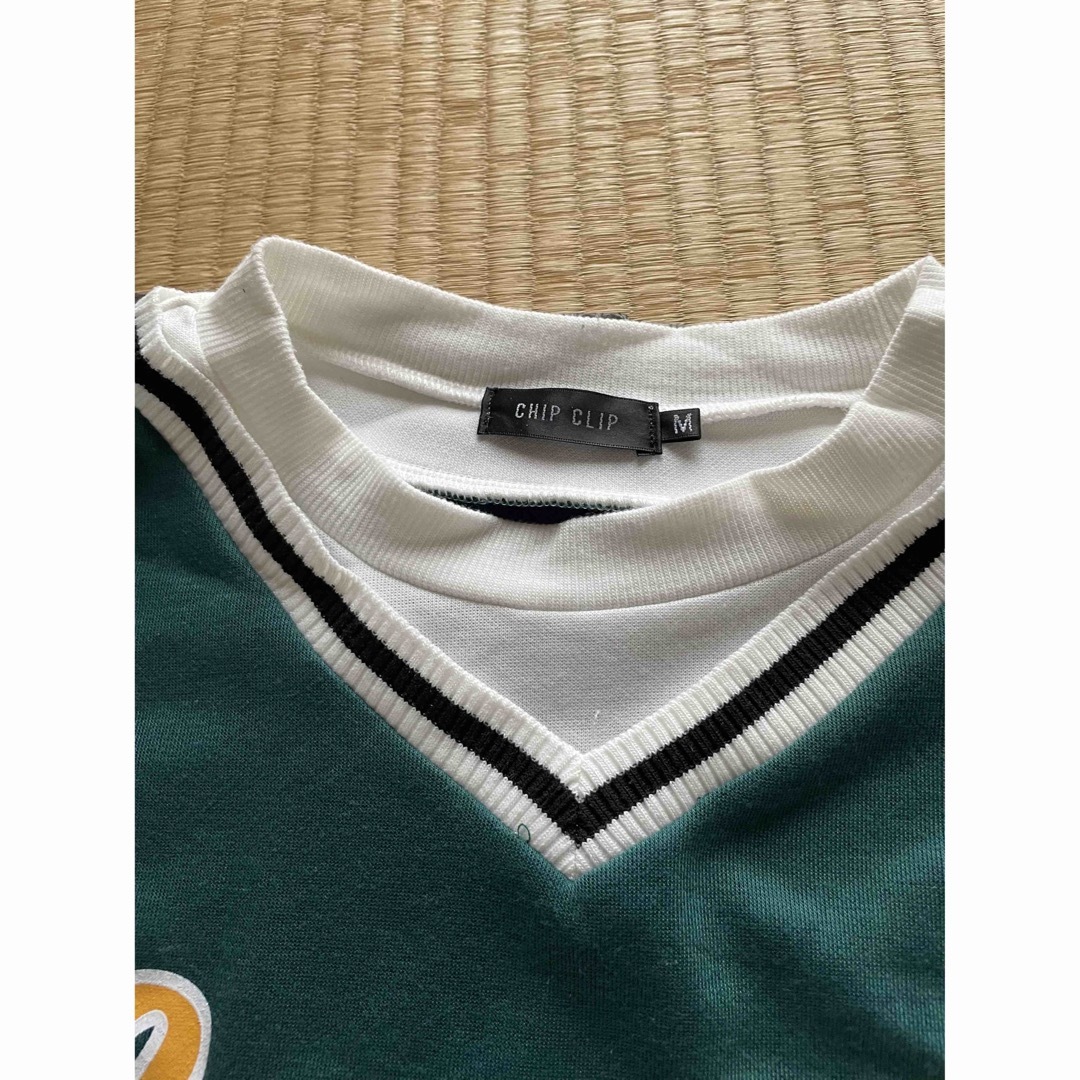 ①chip clip長袖シャツ　緑 メンズのトップス(シャツ)の商品写真