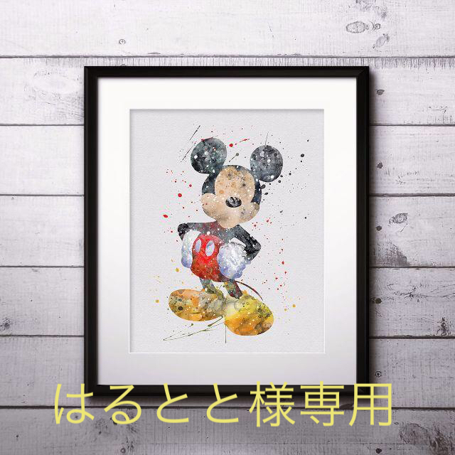 Disney(ディズニー)のはるとと様専用！ミッキーとニモ＆ドリー 水墨画風ポスター エンタメ/ホビーのアニメグッズ(ポスター)の商品写真