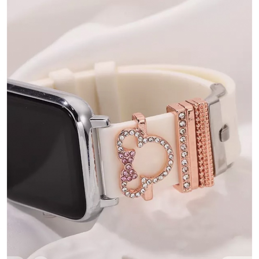 Disney(ディズニー)のApple Watchバンドチャーム ミッキー ミニー ディズニー ベルト メンズの時計(ラバーベルト)の商品写真