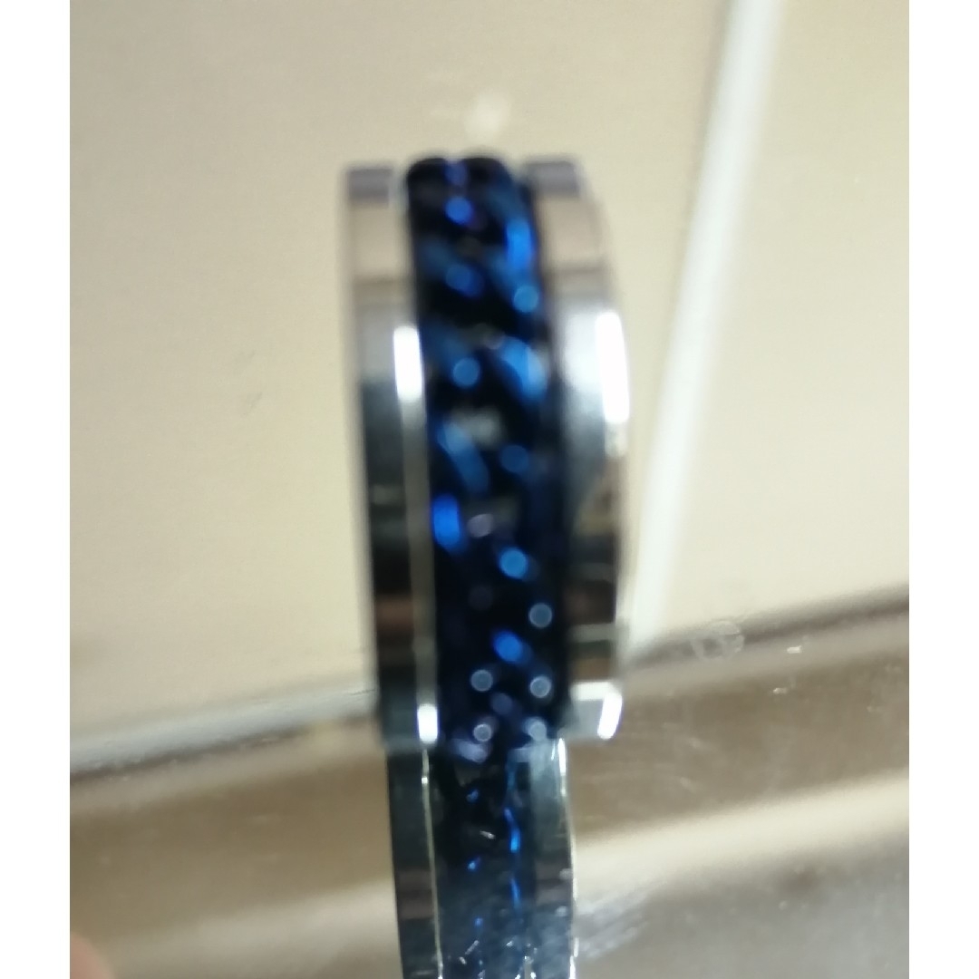 【R176】リング メンズ ブルー アクセサリー おしゃれ 指輪 20号 メンズのアクセサリー(リング(指輪))の商品写真