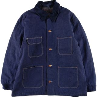 古着 濃紺 70年代 ラングラー Wrangler デニムカバーオール メンズXL ヴィンテージ /evb004192