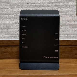エヌイーシー(NEC)のNEC ルーター　Aterm WG1200HS4(PC周辺機器)