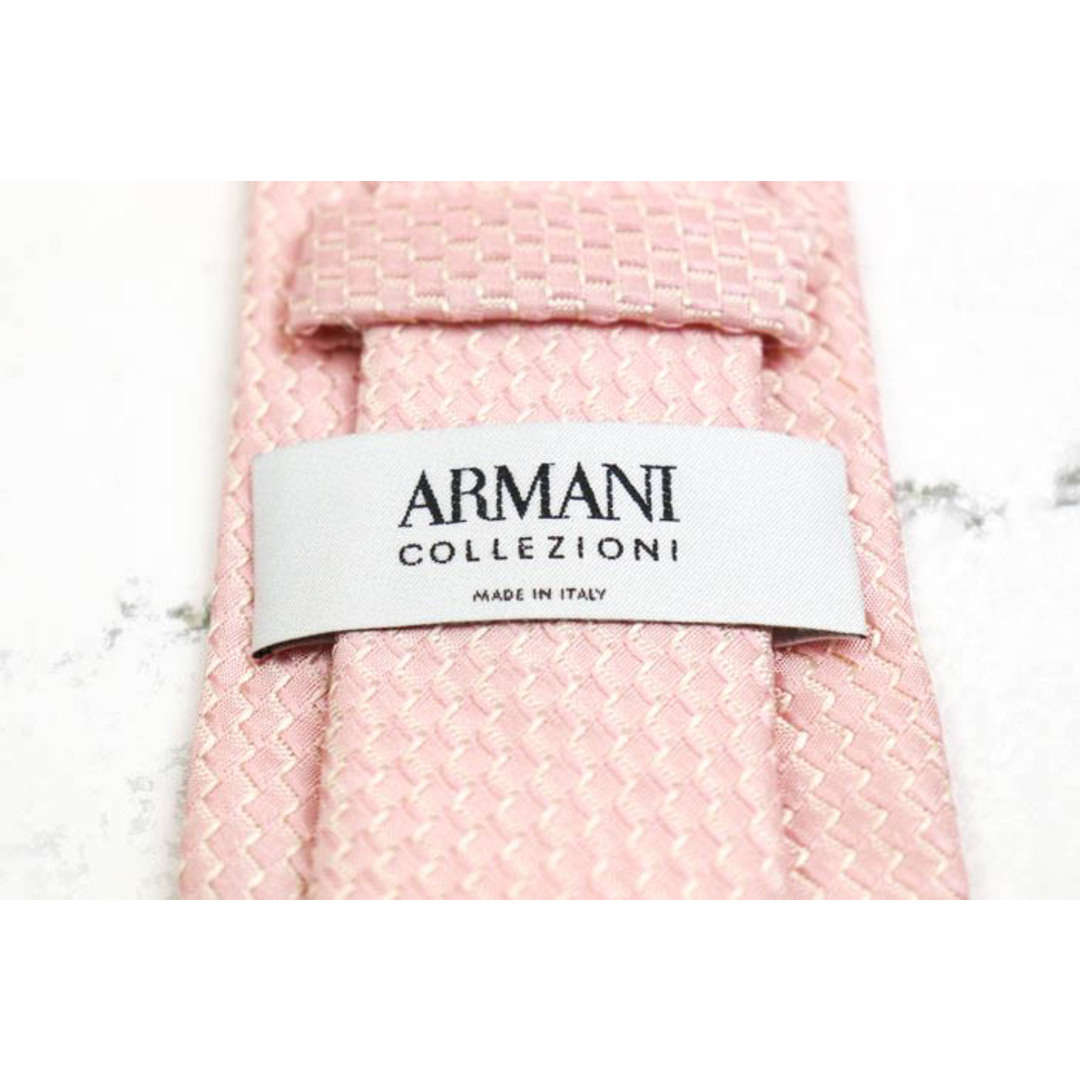 ARMANI COLLEZIONI(アルマーニ コレツィオーニ)のアルマーニコレッツォーニ ブランド ネクタイ シルク ドット柄 無地ソリッド メンズ ピンク ARMANI COLLEZIONI メンズのファッション小物(ネクタイ)の商品写真