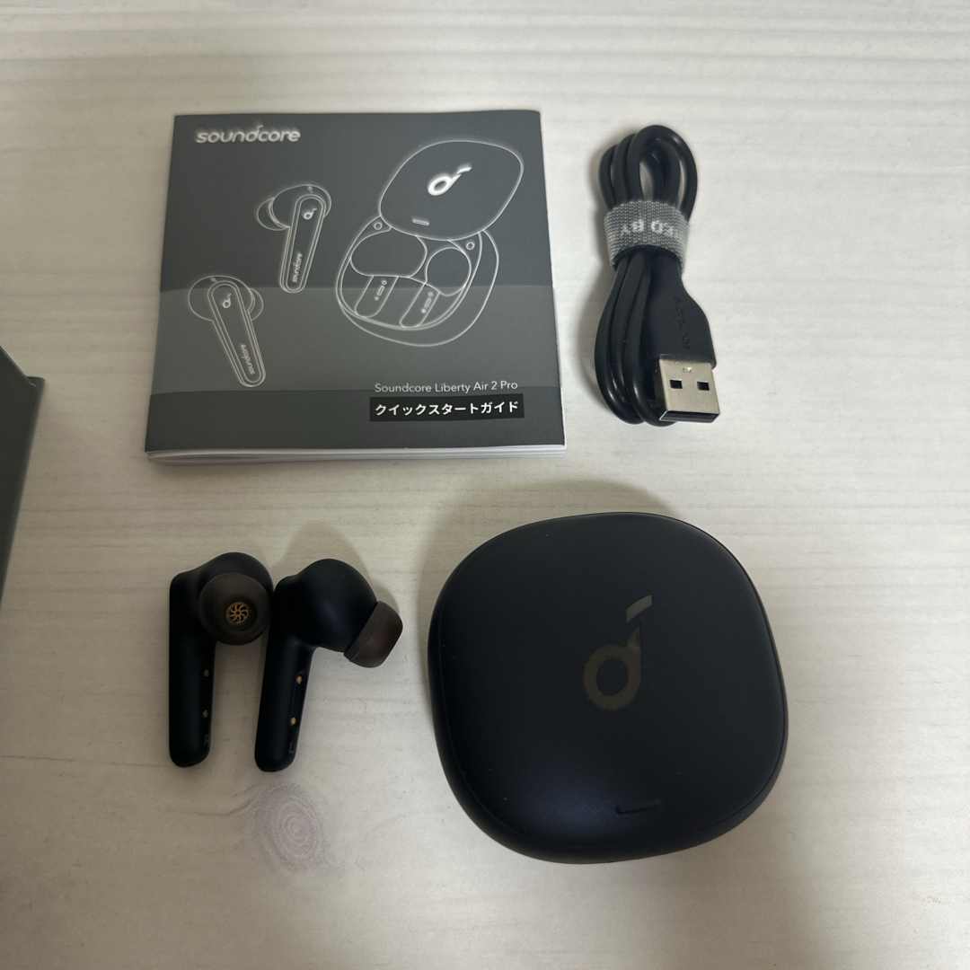 Anker(アンカー)のAnker Soundcore Liberty Air 2 Pro ブラック スマホ/家電/カメラのオーディオ機器(ヘッドフォン/イヤフォン)の商品写真