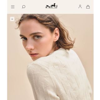 Hermes - 【新品】ショートスリーブニット クリッククラックドット Hermes - 【新品】ショートスリーブニット クリッククラックドット