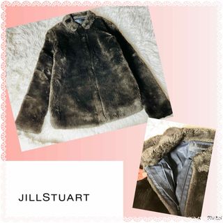 JILLSTUART - ジルスチュアート★美品★くまさんファー★もこもこ★毛皮ジップアップジャケット