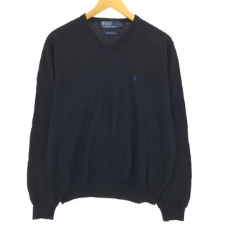 ラルフローレン(Ralph Lauren)の古着 ラルフローレン Ralph Lauren POLO by Ralph Lauren ウールニットセーター メンズL /eaa412993(ニット/セーター)