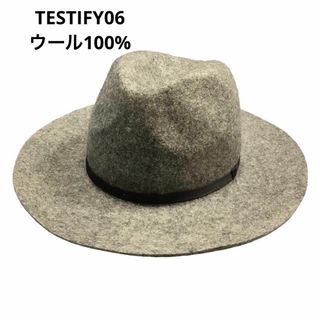 TESTIFY - TESTIFY06  中折れ帽　ウール100% 秋冬コーデ　オシャレアイテム