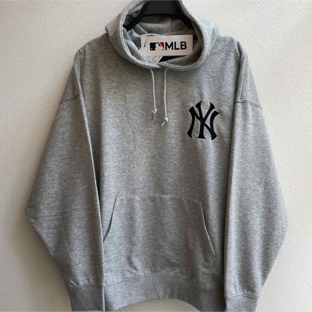 MLB - 残1【4L】MLB ヤンキース 綿混ポケット付きスウェット MLB - 残1【4L】MLB ヤンキース 綿混ポケット付きスウェット