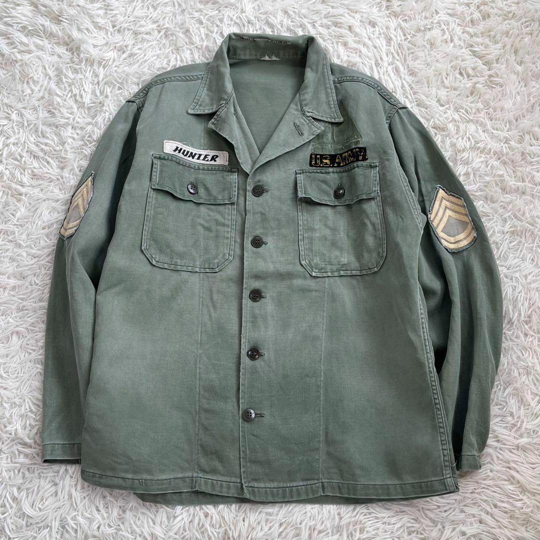 FJRCMRF3072【50s】U.S.ARMY ユーティリティ 長袖シャツ　筒袖　1st 初期　前期