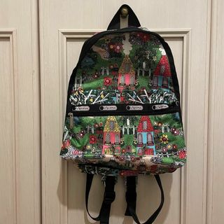 キャラクターストラップ付きtokidoki × LeSportsac 斜めがけリュック ボディバッグ