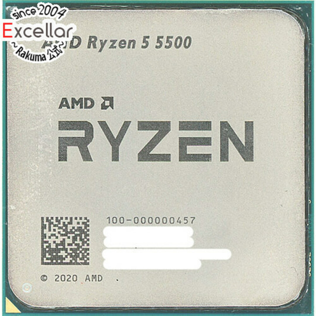 AMD(エーエムディー)のAMD Ryzen 5 5500 100-100000457 3.6GHz Socket AM4 スマホ/家電/カメラのPC/タブレット(PCパーツ)の商品写真
