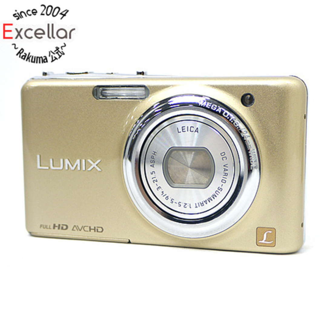 Panasonic(パナソニック)のPanasonic　LUMIX DMC-FX77-N　ゴールド/1210万画素　液晶画面いたみ 元箱あり スマホ/家電/カメラのカメラ(コンパクトデジタルカメラ)の商品写真