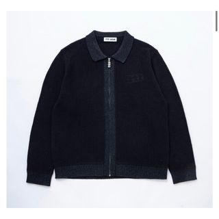 ティー(TTT_MSW)のTTTMSW 24SS Lame zip up cardigan (BLACK)(カーディガン)