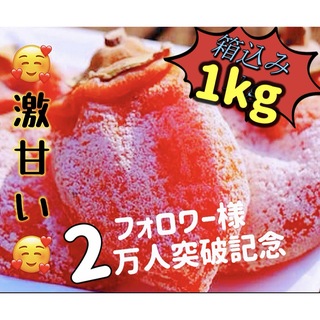 肉厚でとてもジューシー　冷凍でもおいしい　大人気　甘蜜干柿箱込み1kg(フルーツ)