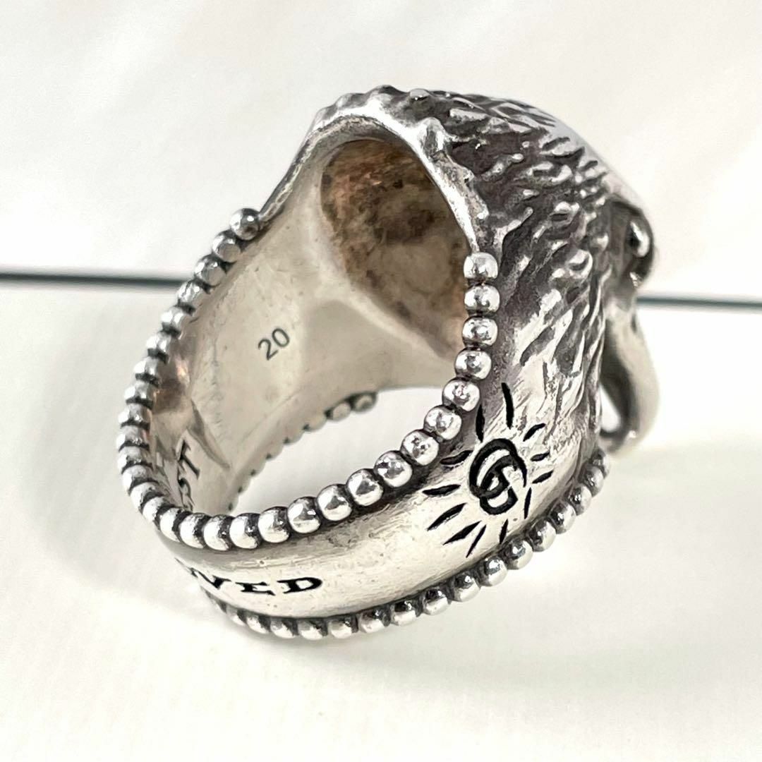 Gucci(グッチ)の【箱・保存袋付き】GUCCI ラージタイプ　指輪　イーグルヘッドリング　402 メンズのアクセサリー(リング(指輪))の商品写真
