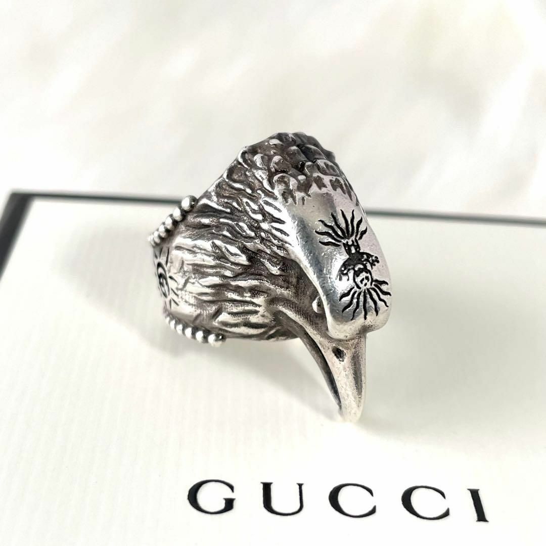 Gucci(グッチ)の【箱・保存袋付き】GUCCI ラージタイプ　指輪　イーグルヘッドリング　402 メンズのアクセサリー(リング(指輪))の商品写真