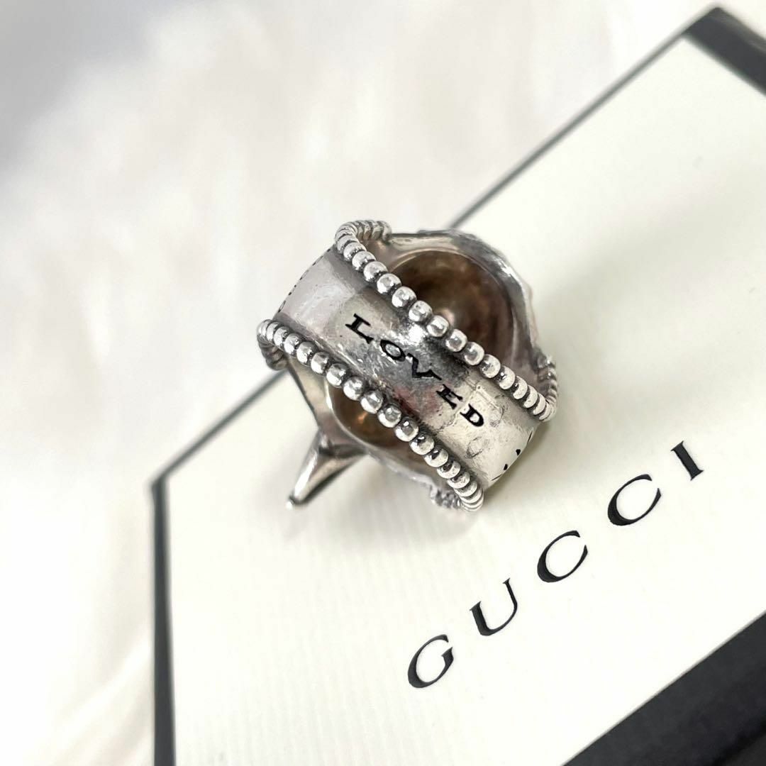 Gucci(グッチ)の【箱・保存袋付き】GUCCI ラージタイプ　指輪　イーグルヘッドリング　402 メンズのアクセサリー(リング(指輪))の商品写真