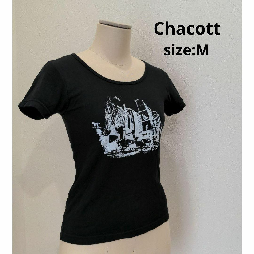 CHACOTT - Chacott チャコット プリントＴシャツ ブラック レディース