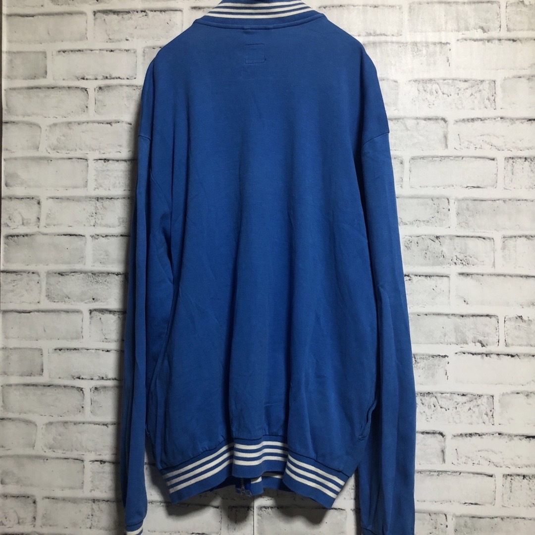 希少XLブルー⭐️90s FRANCE刺繍ロゴ トラックジャケットvintage 希少XLブルー⭐️90s FRANCE刺繍ロゴ トラックジャケットvintage