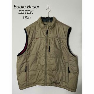 エディーバウアー(Eddie Bauer)の90s EBTEK エディーバウアー　中綿ベスト　ベージュ(ベスト)